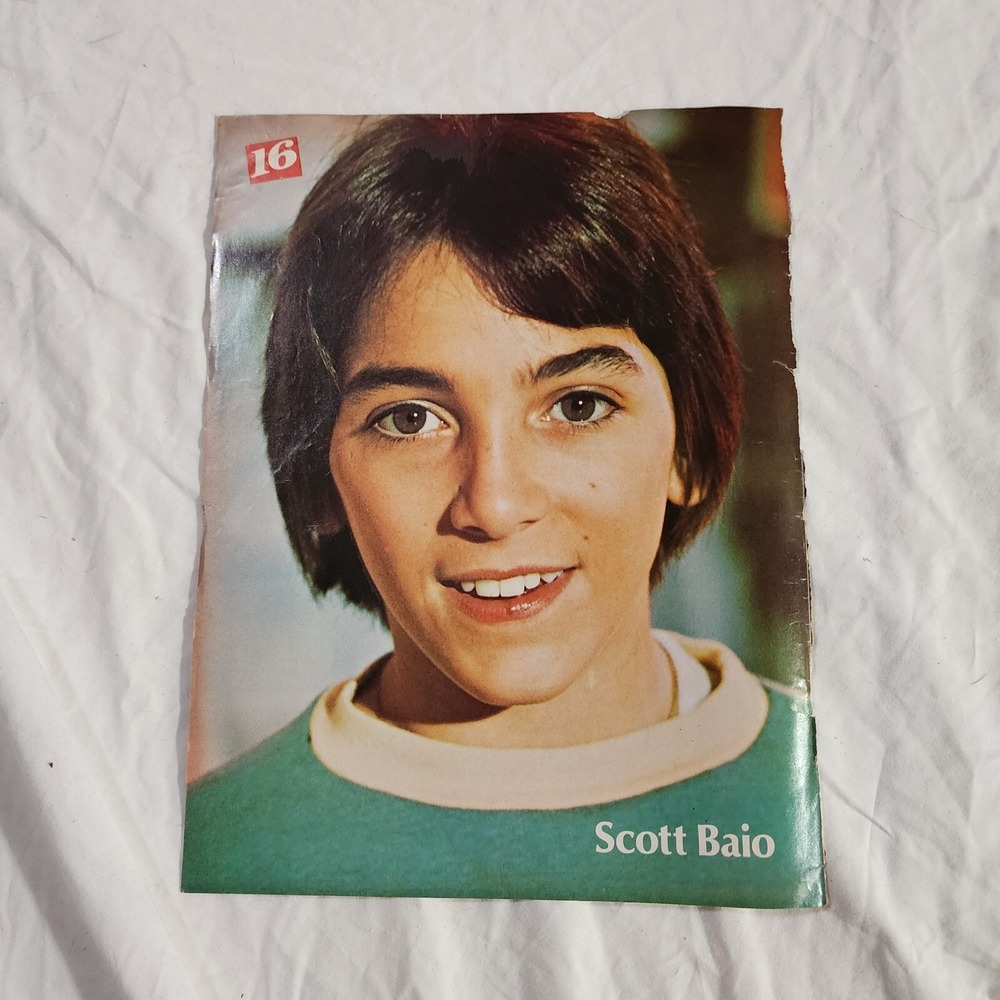 Scott Baio young boy headshot Happy Days vintage pinup clipping 1970s 8x10